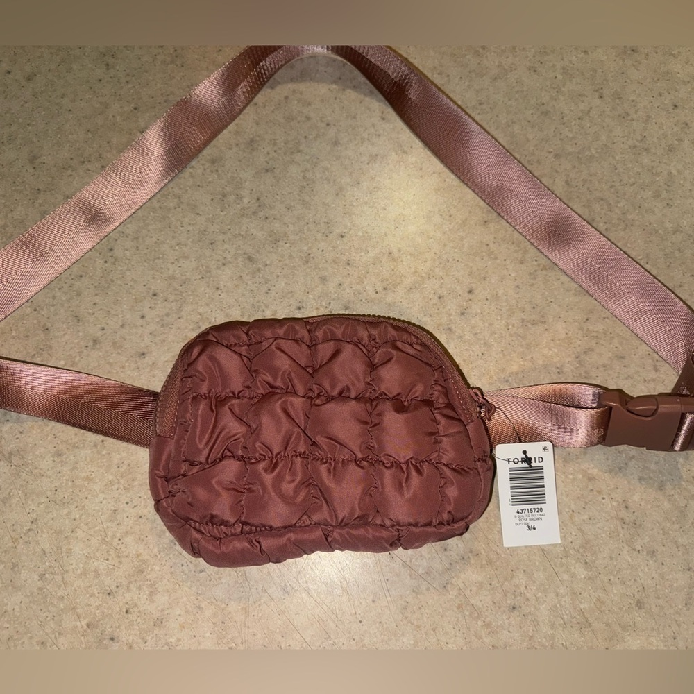 Torrid Quilted Belt Bag Rose Brown Size 3/4 (plus)